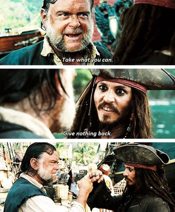 Captain Jack - Pirates of the Caribbean meme