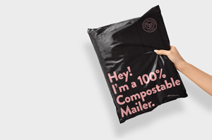 100% compostable mailers for the fashion business