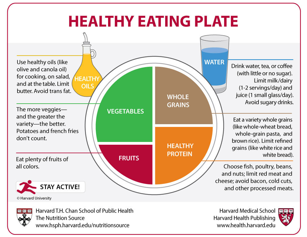 A healthy eating plate