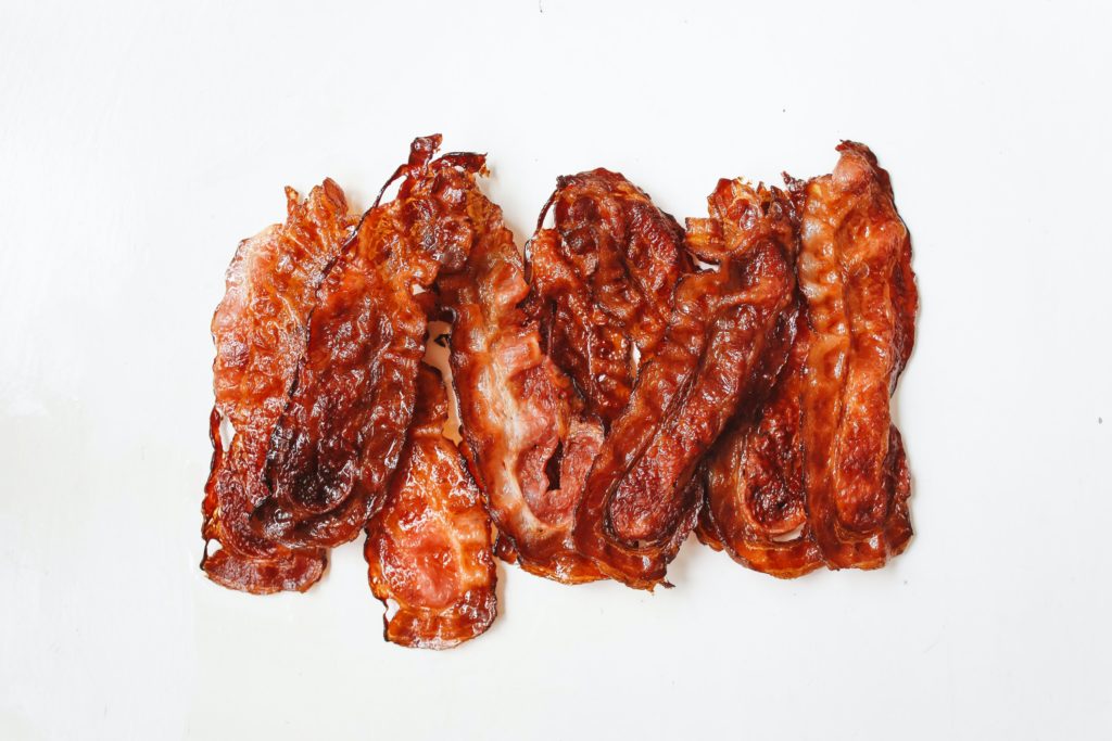 fried bacon strips