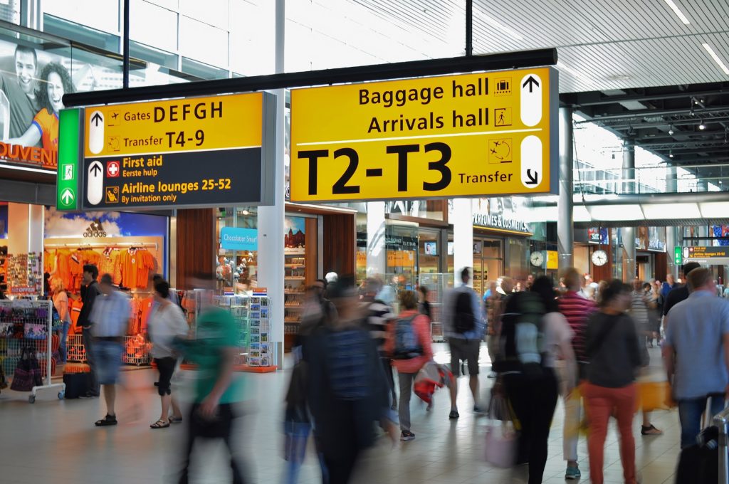 travel responsibly airport arrivals in London