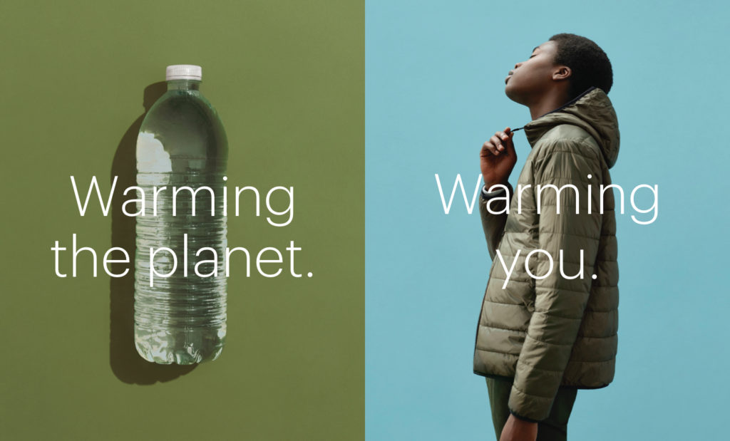 Everlane’s ReNew campaign focused on the environmental and personal benefits of their clothing line made partly from recycled plastic