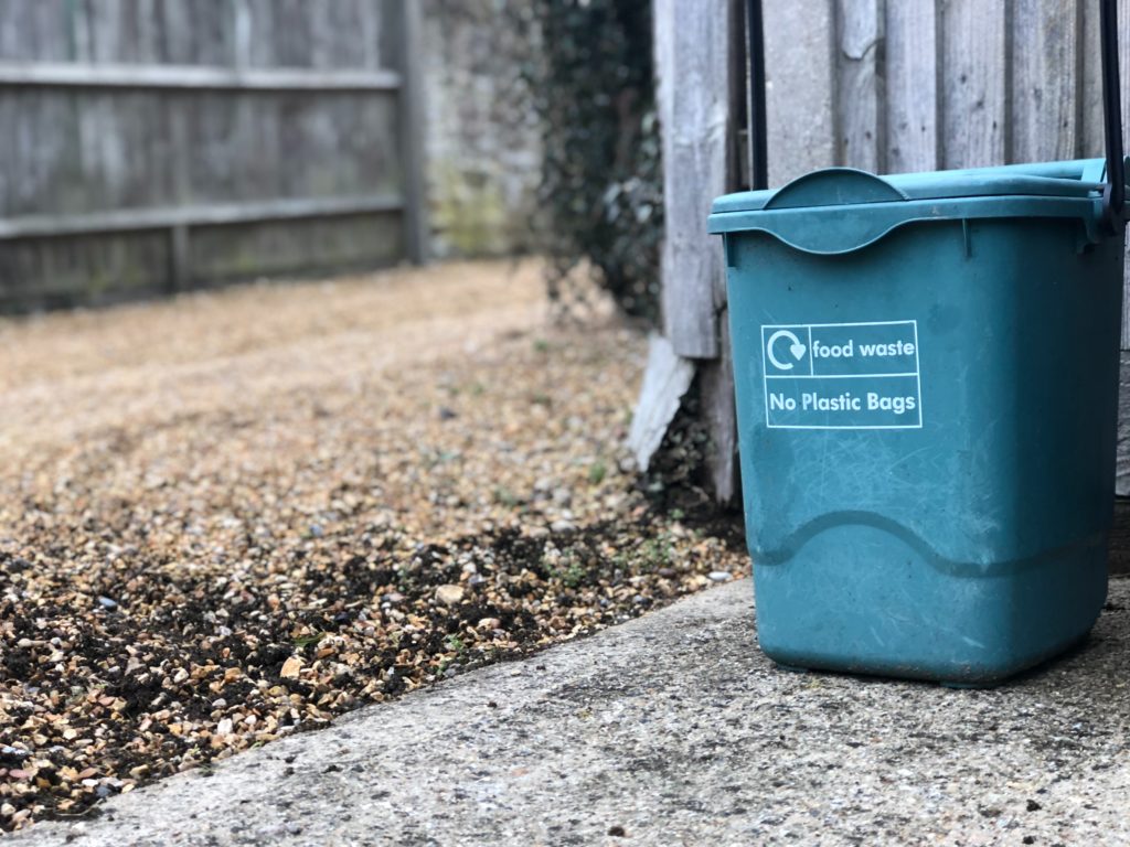 outdoor composting food bin ways to be sustainable in everyday life