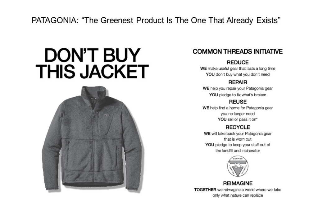 patagonia dont buy this jacket sustainable campaign