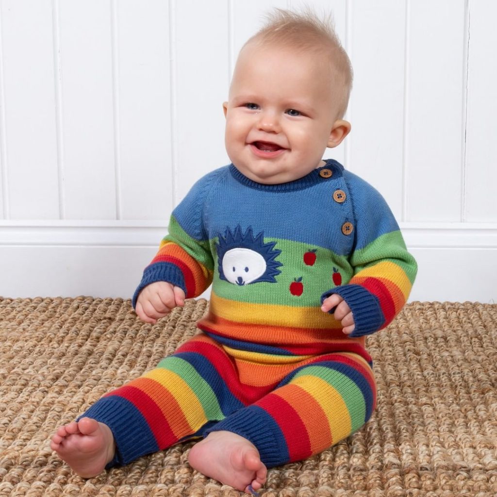 sustianable baby brands kite clothing rainbow baby grow