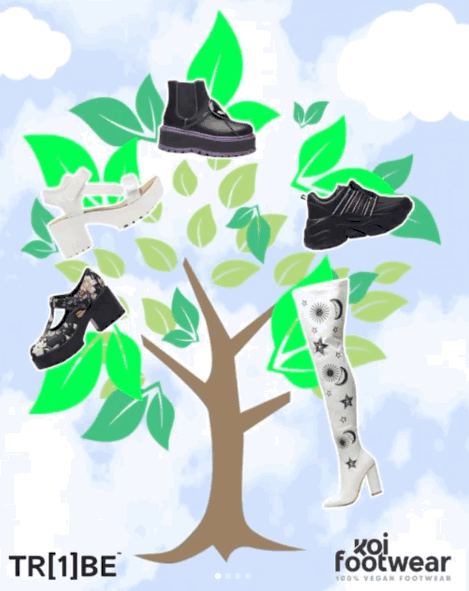 Koi footwear planet protectors shoe tree social campaign