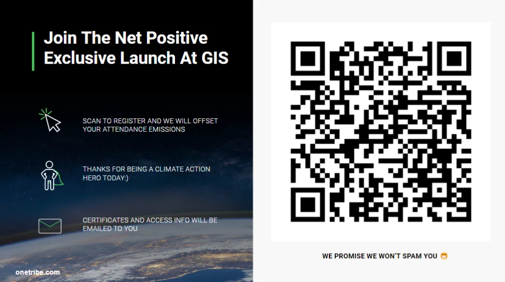 one tribe qr code for net positive launch