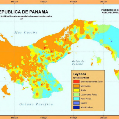 Soil fertility map of Panama