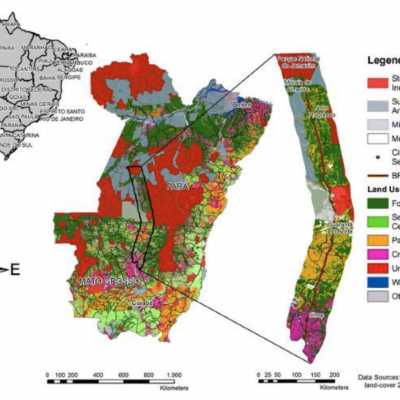Land Use and Land Cover Map and Deforestation for the sub-period analyzed