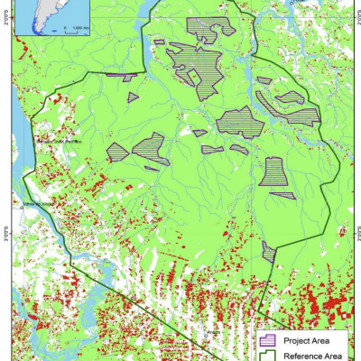 Land-use and Land-cover change map from 2000 to 2014