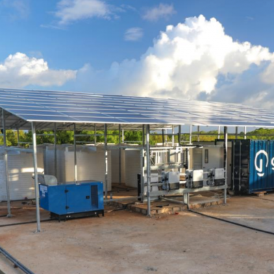 Solar powered desalination plant